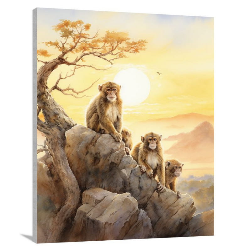 Monkey Unity - Canvas Print