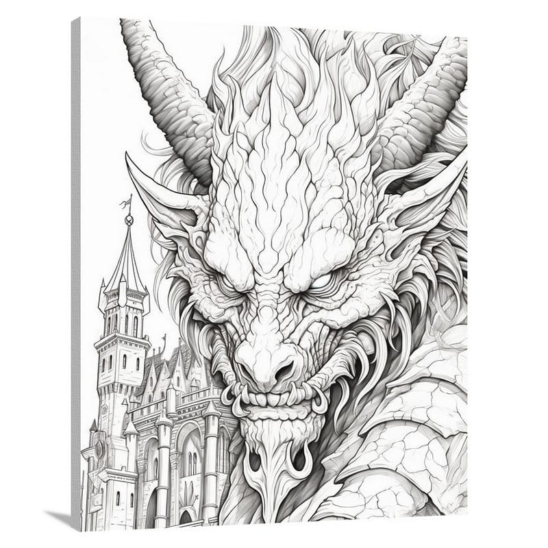 Monstrous Guardian - Canvas Print