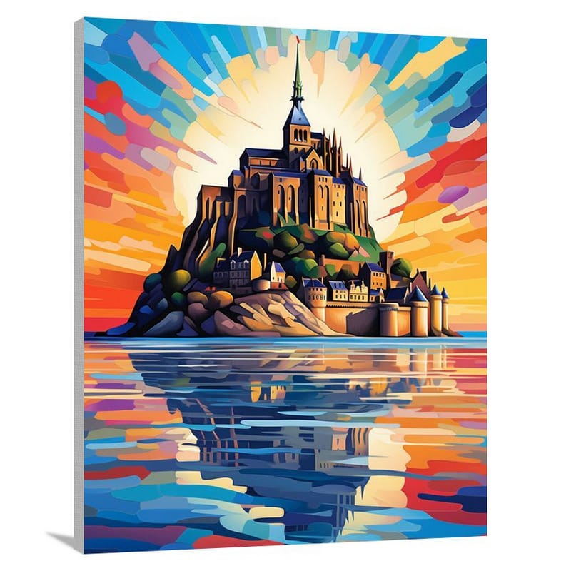 Mont Saint-Michel: Symphony of Stone - Canvas Print