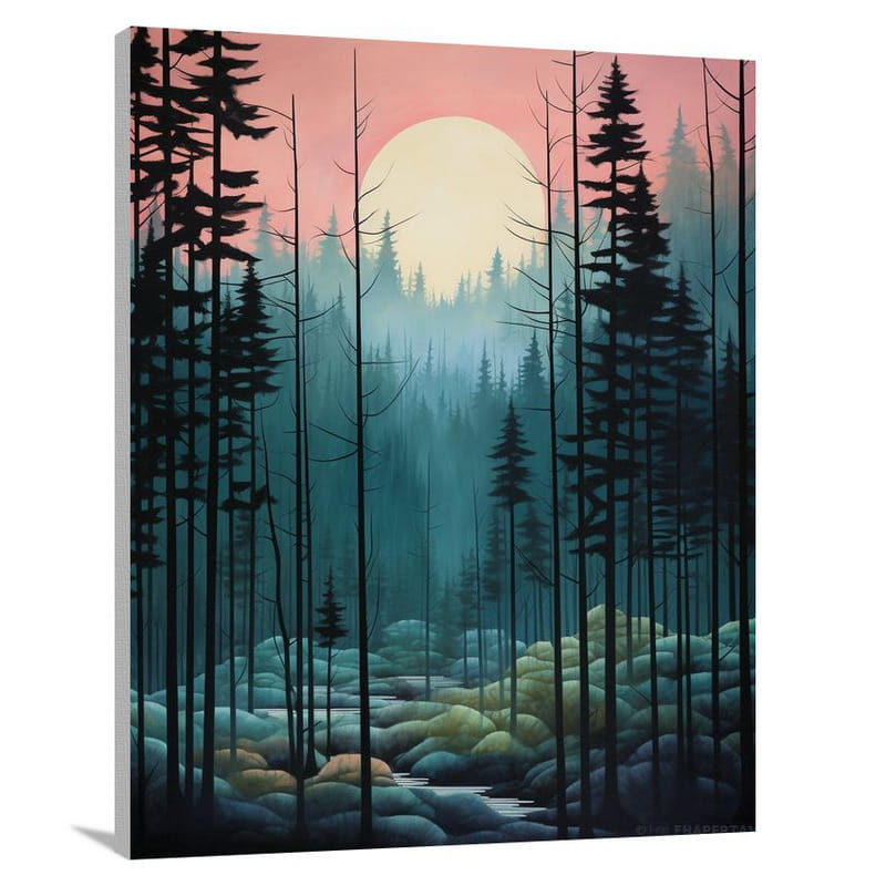 Montana's Twilight Glow - Canvas Print