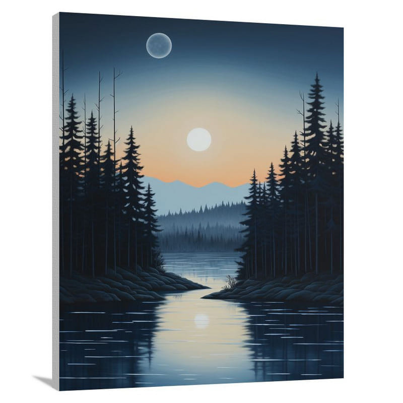 Montana's Twilight Serenade - Canvas Print