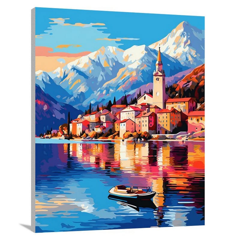 Montenegro's Serenity - Pop Art - Canvas Print