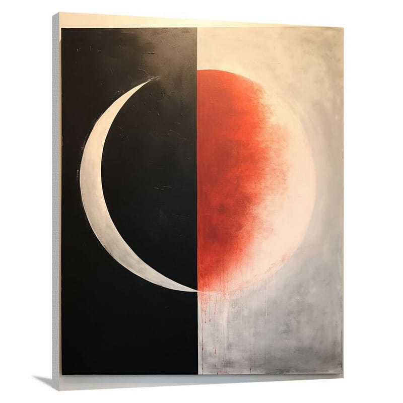 Moon Eclipse: Captivating Astronomy - Canvas Print