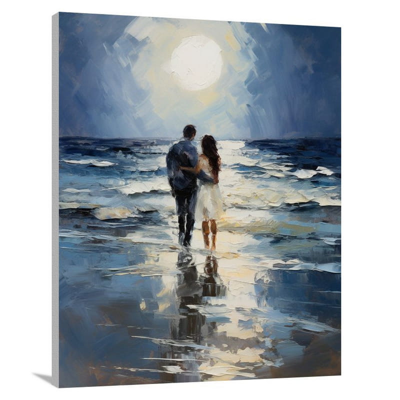Moonlit Embrace - Canvas Print