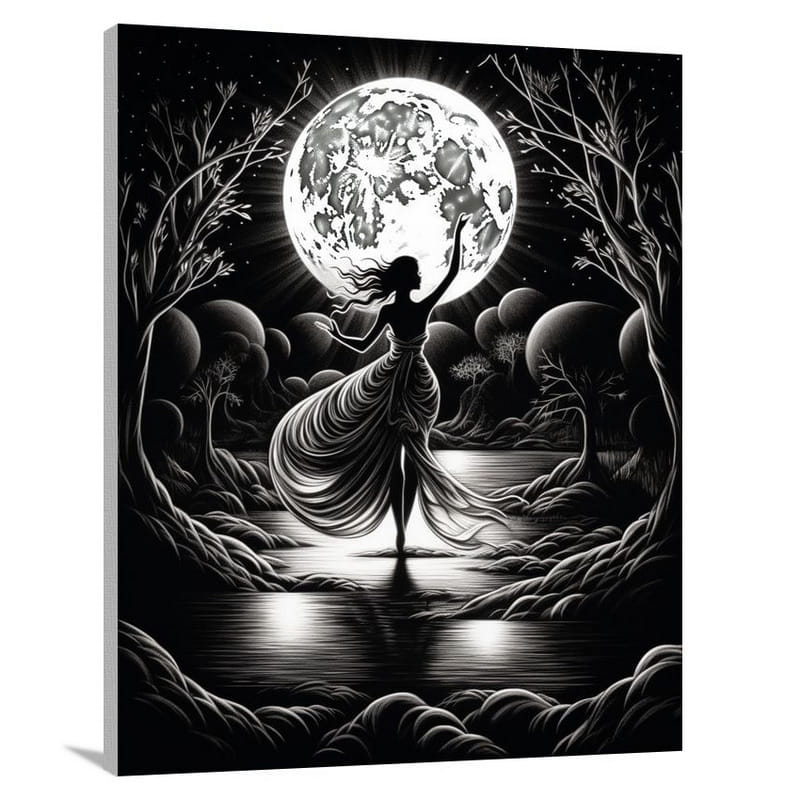 Moonlit Mississippi - Canvas Print