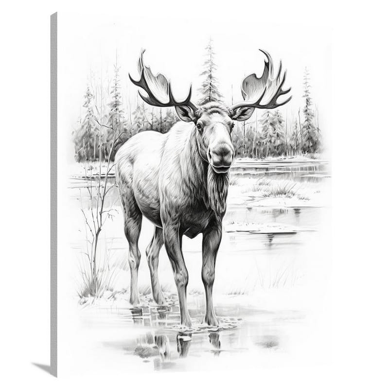 Moose's Serenade - Canvas Print