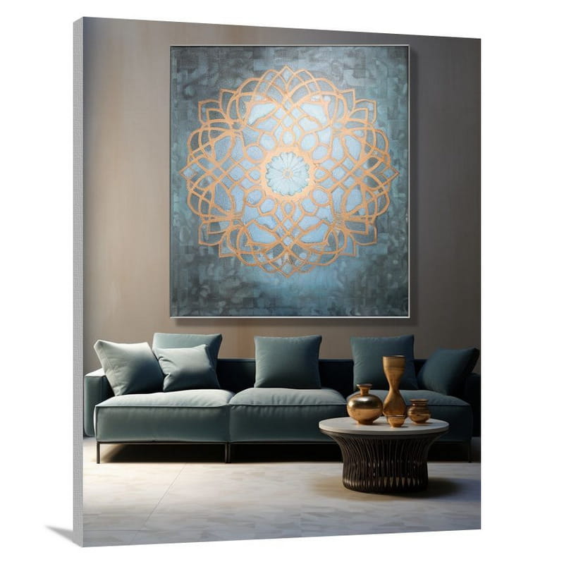 Moroccan Elegance: A Decorative Portal - Canvas Print