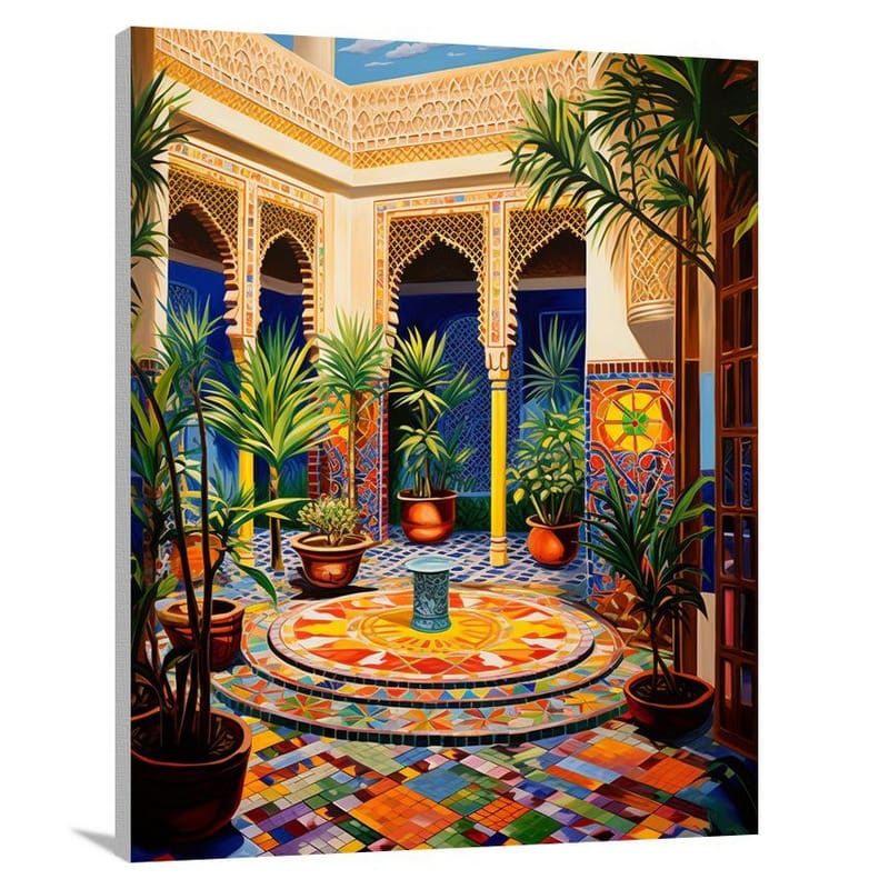 Moroccan Oasis - Pop Art 2 - Canvas Print