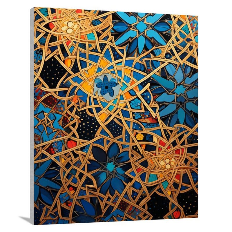 Moroccan Tapestry: A Cultural Unfolding - Pop Art - Canvas Print