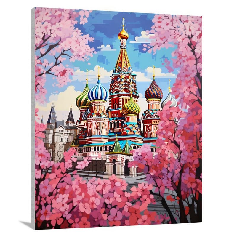 Moscow Blossoms - Pop Art - Canvas Print