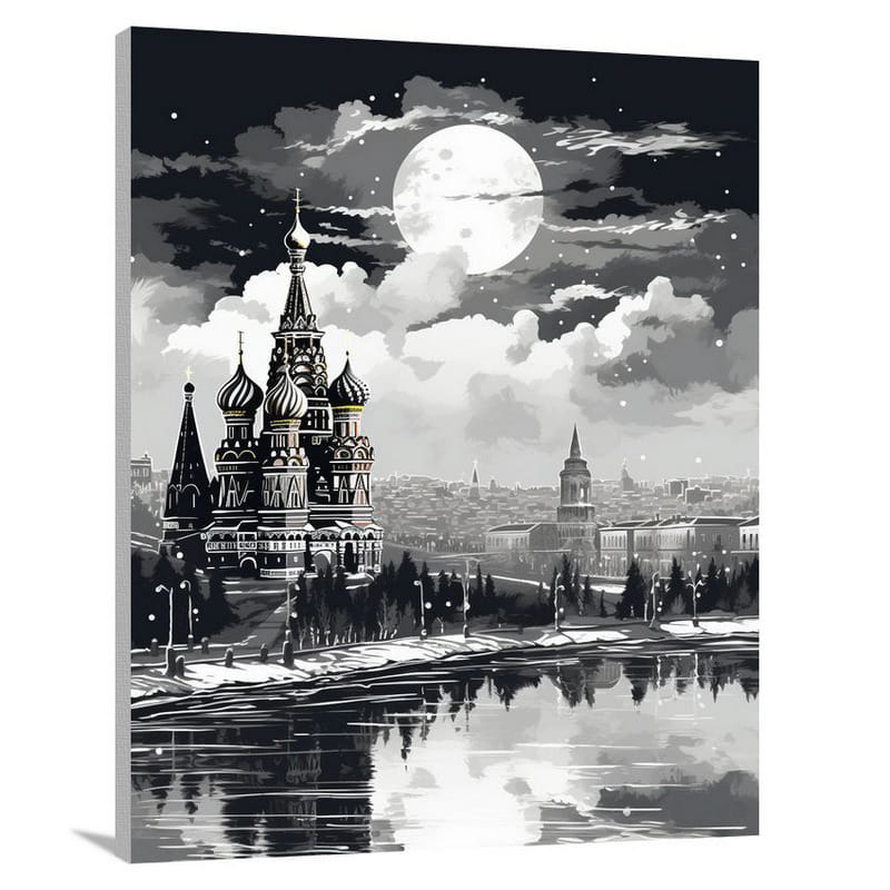 Moscow's Enigmatic Fusion: - Canvas Print