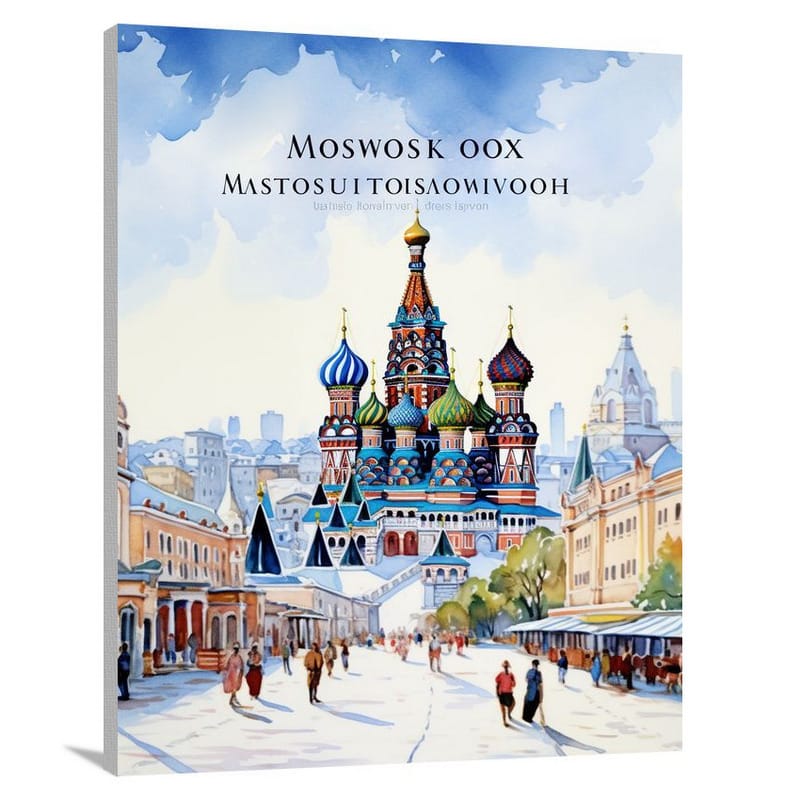 Moscow's Silk Road Symphony - Canvas Print