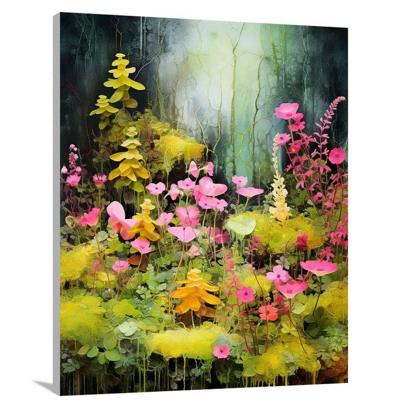 Moss's Vibrant Tapestry - Canvas Print