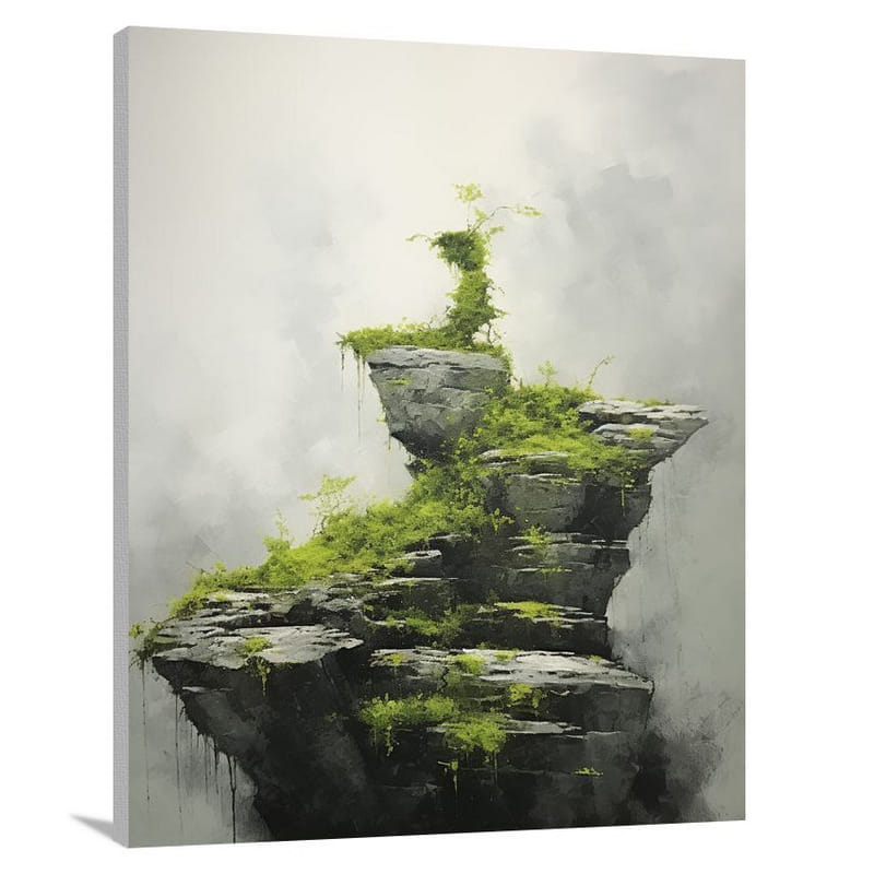 Mossy Cliffside - Canvas Print