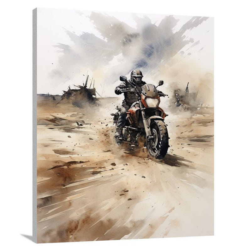 Motorcycle's Resilience - Canvas Print