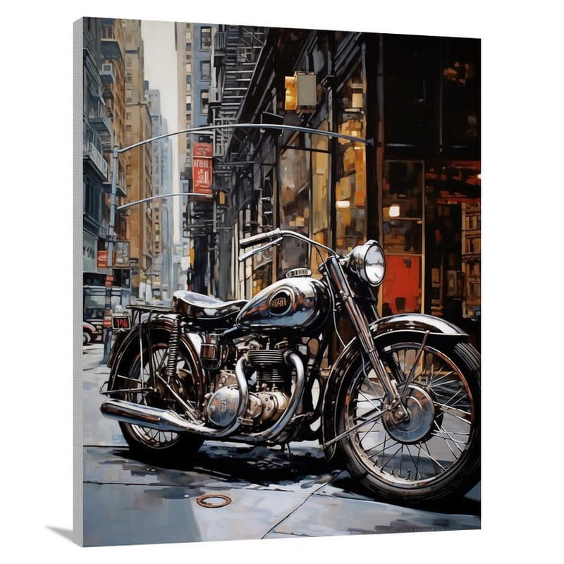 Motorcycle Serenade - Canvas Print