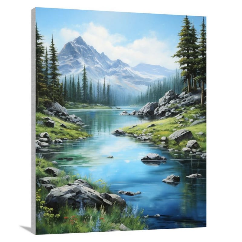 Mountain - Contemporary Art - Canvas Print