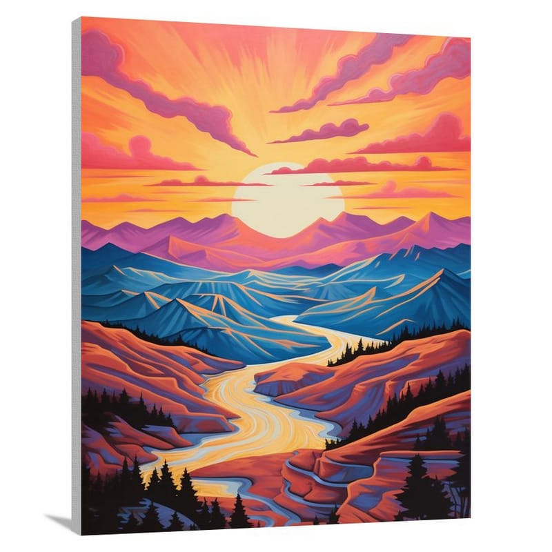 Mountain Majesty - Pop Art - Canvas Print