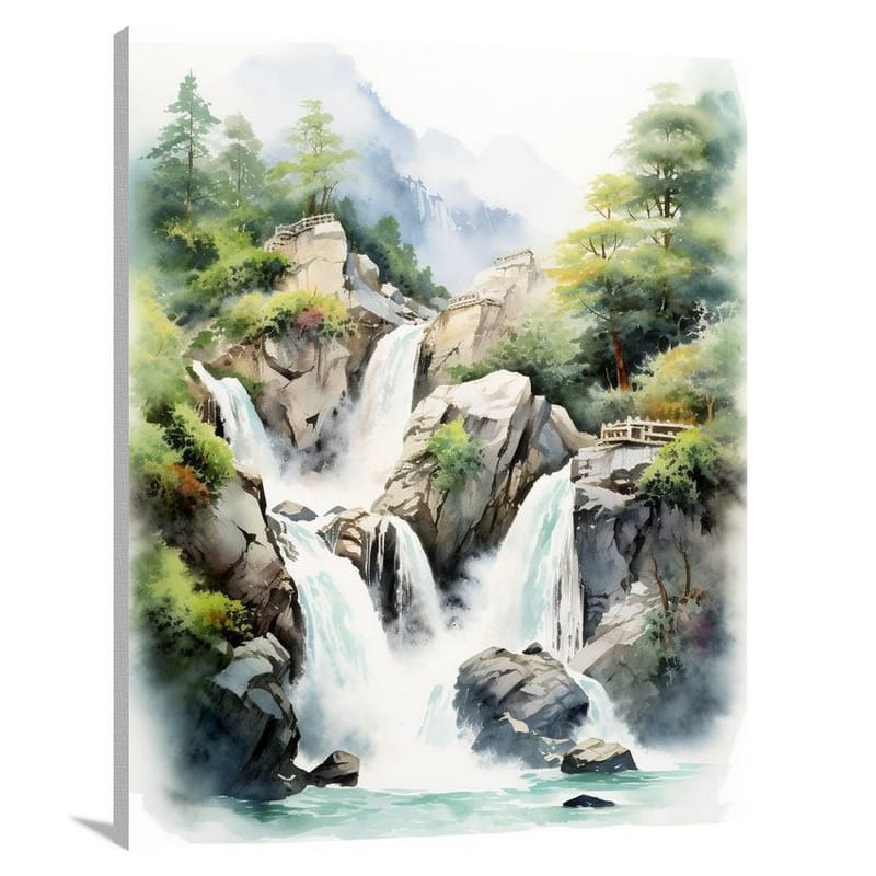 Mountain Majesty - Watercolor - Canvas Print