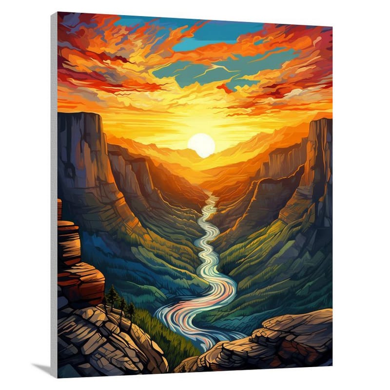 Mountain Sunrise: Untamed Beauty - Canvas Print
