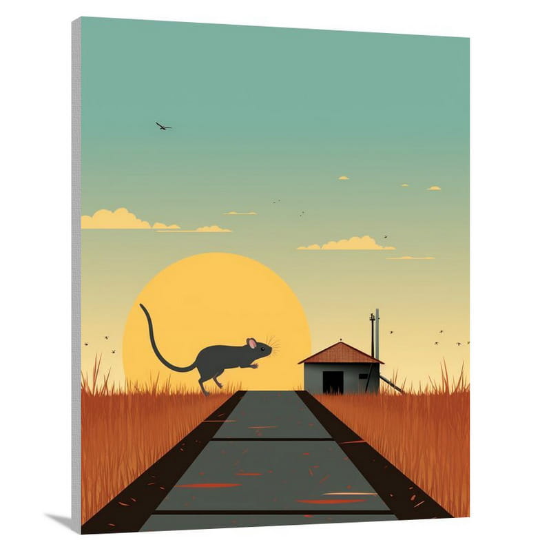 Mouse's Escape - Canvas Print