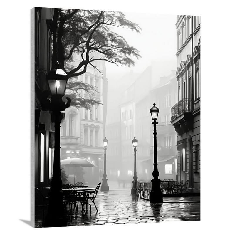 Munich's Enigmatic Elegance: - Black And White - Canvas Print