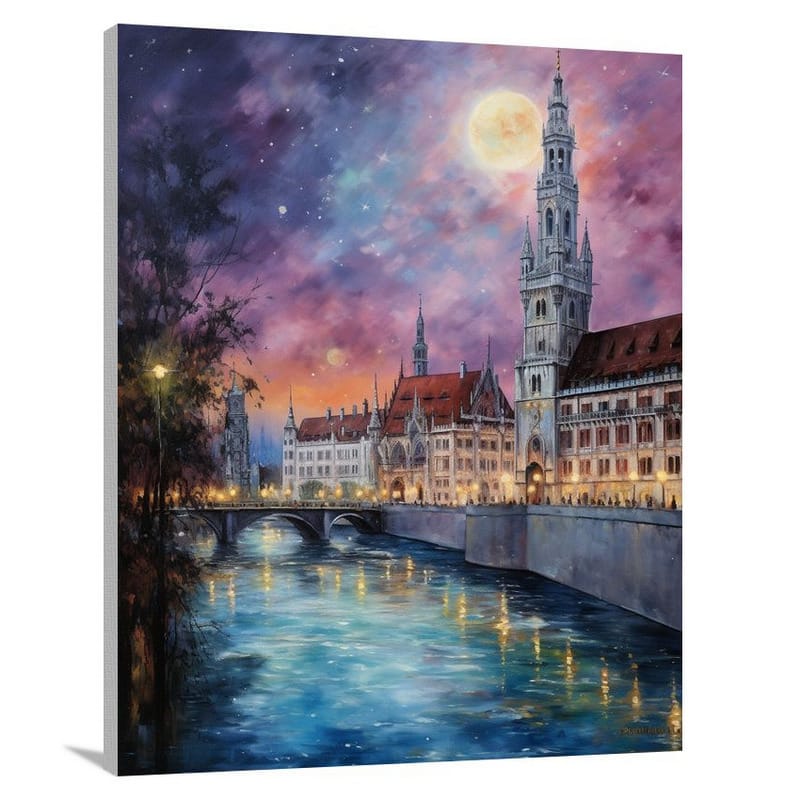 Munich Twilight - Contemporary Art - Canvas Print