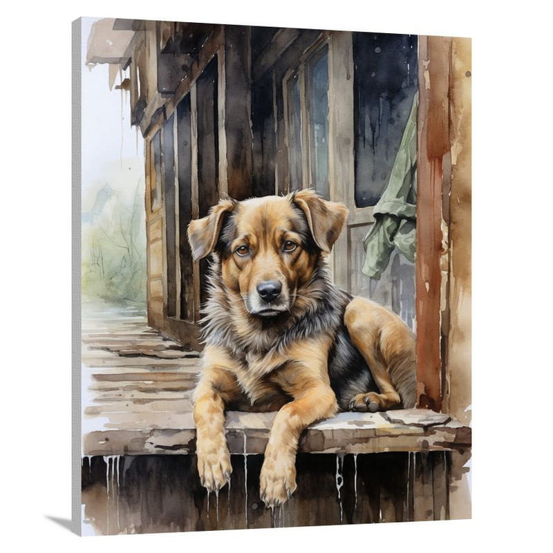 Mutt's Solitude - Canvas Print