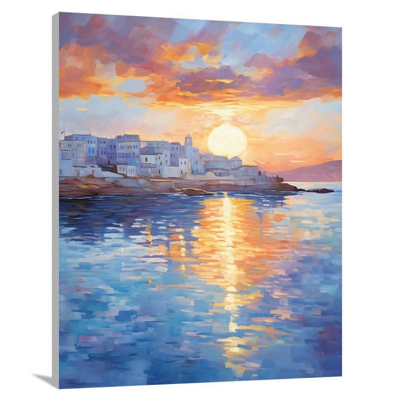 Mykonos Sunset - Canvas Print