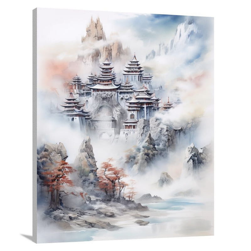 Mystic Castle of Tibet - Canvas Print