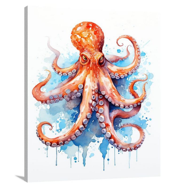 Mystic Depths: Octopus's Secrets - Canvas Print