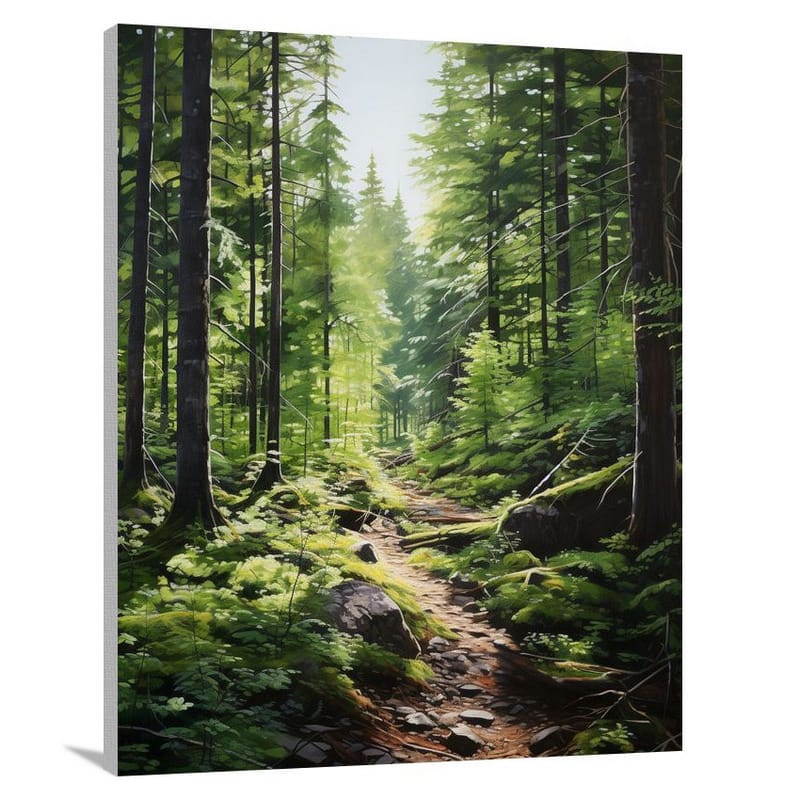 Mystic Journey: Maine's Enchanted Wilderness - Canvas Print