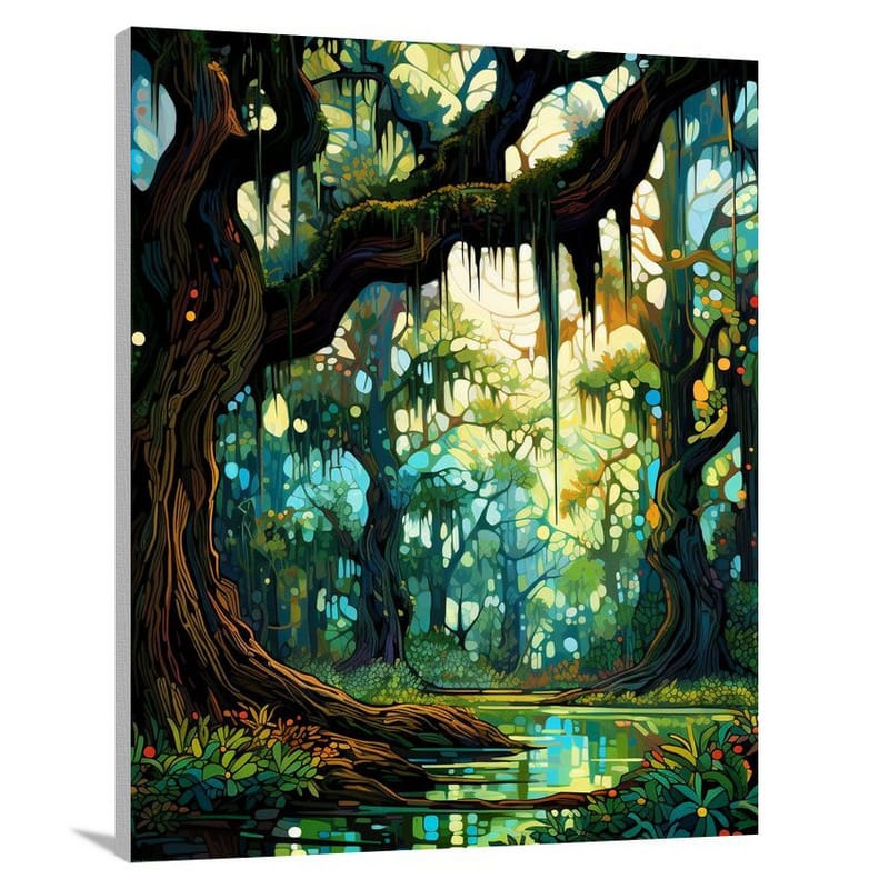 Mystic Moss: New Orleans - Pop Art - Canvas Print