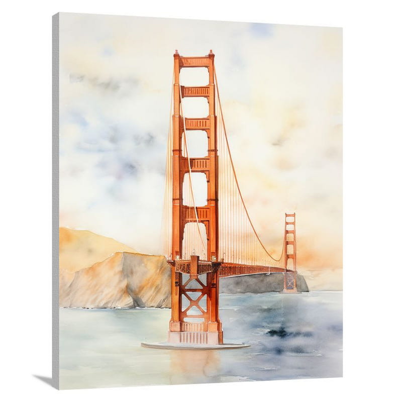 Mystic Whispers: Golden Gate Bridge - Canvas Print