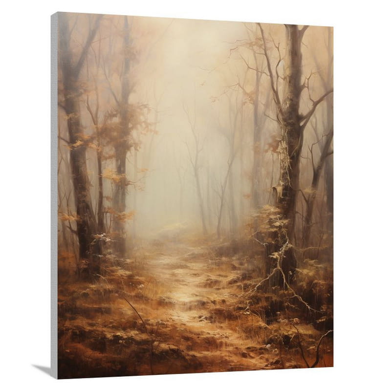 Mystical Fog: Enchanted Serenity - Canvas Print