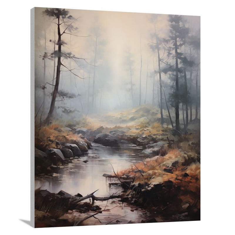 Mystical Fog: Enchanted Serenity - Impressionist - Canvas Print