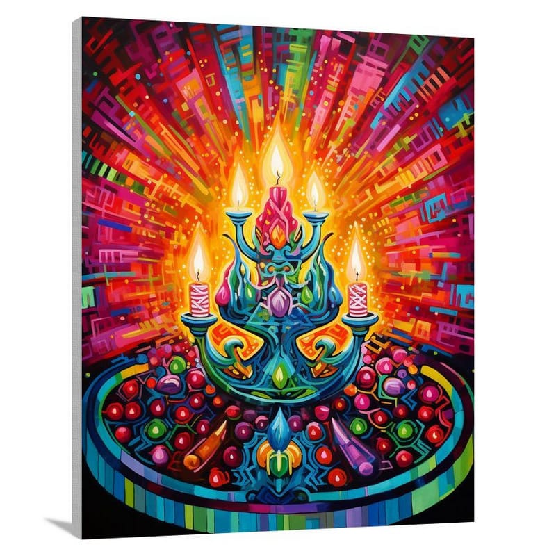 Mystical Illumination: Judaism's Hope - Pop Art - Canvas Print