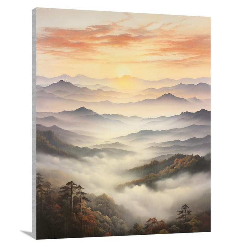 Mystical Mountains of South Carolina - Contemporary Art - Canvas Print