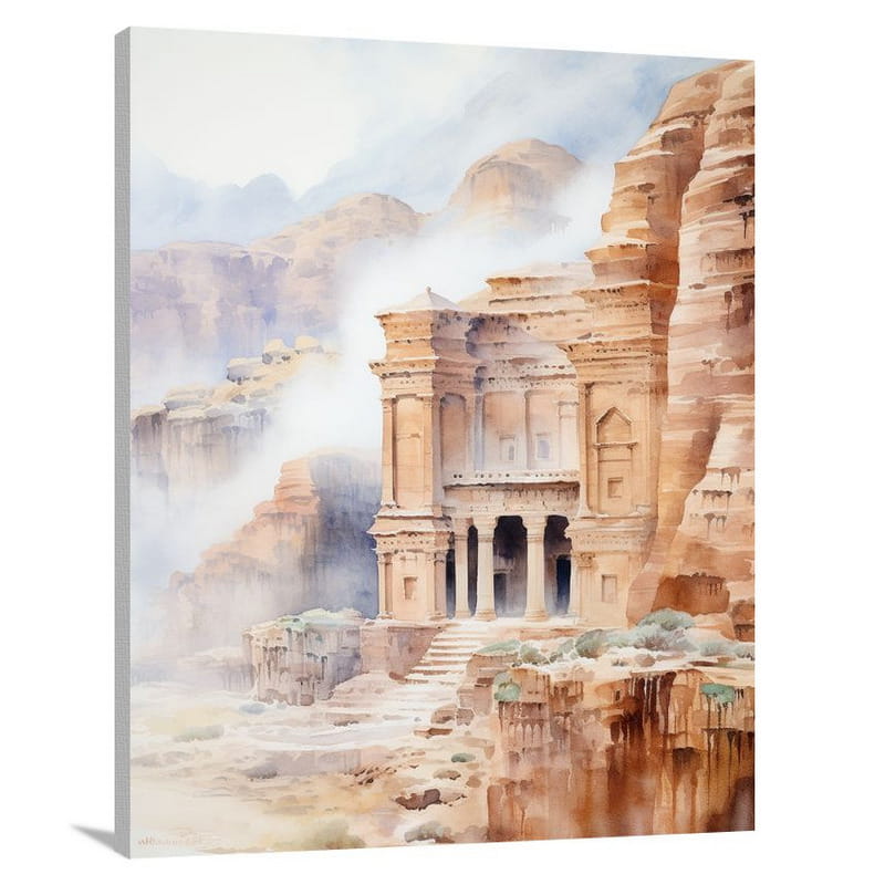 Mystical Petra: Jordan's Enigma - Canvas Print