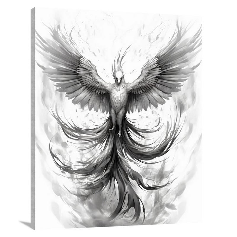 Mythical Creature: Phoenix Ascending - Canvas Print