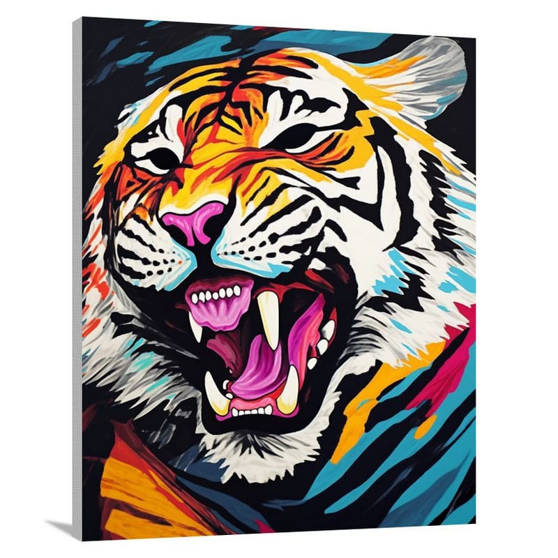 Mythical Reign: Sabertooth Tiger - Canvas Print