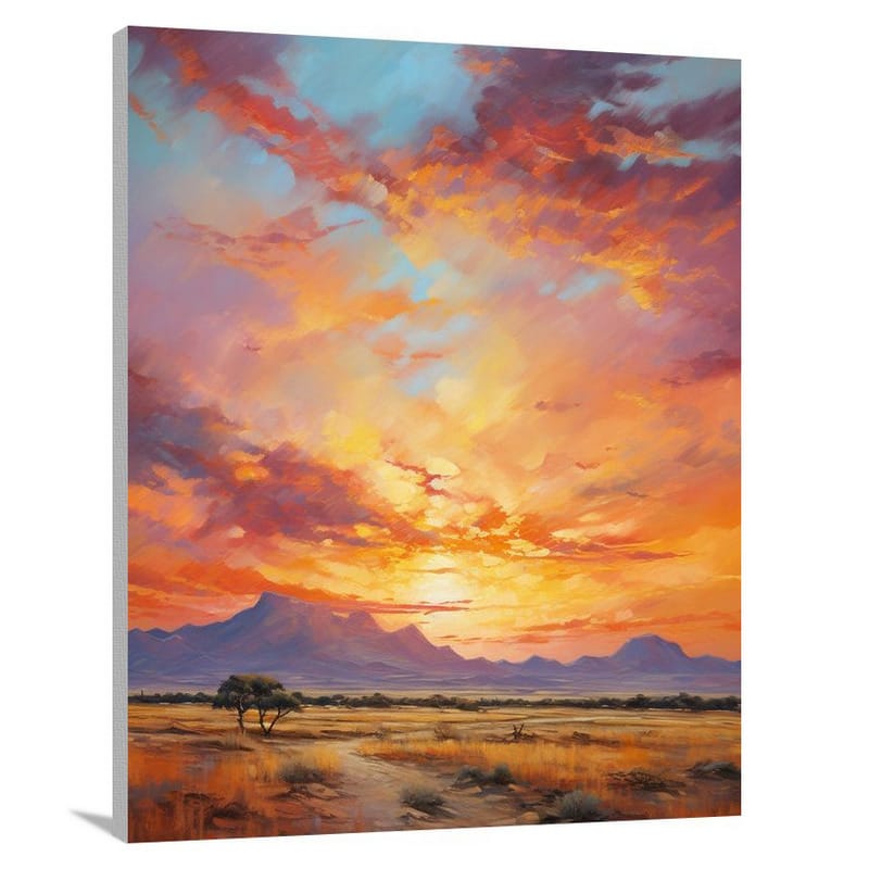 Namibian Sunset - Canvas Print