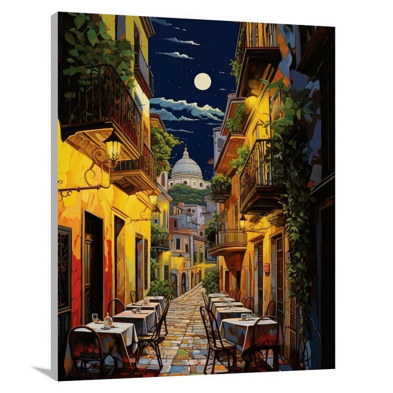 Naples Nights - Pop Art - Canvas Print