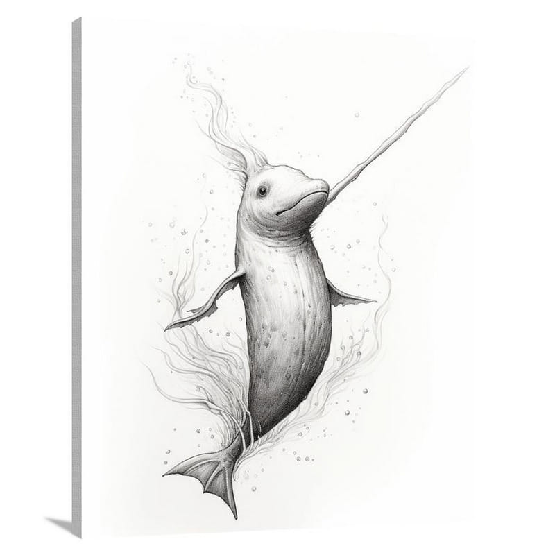 Narwhal's Enigma - Canvas Print