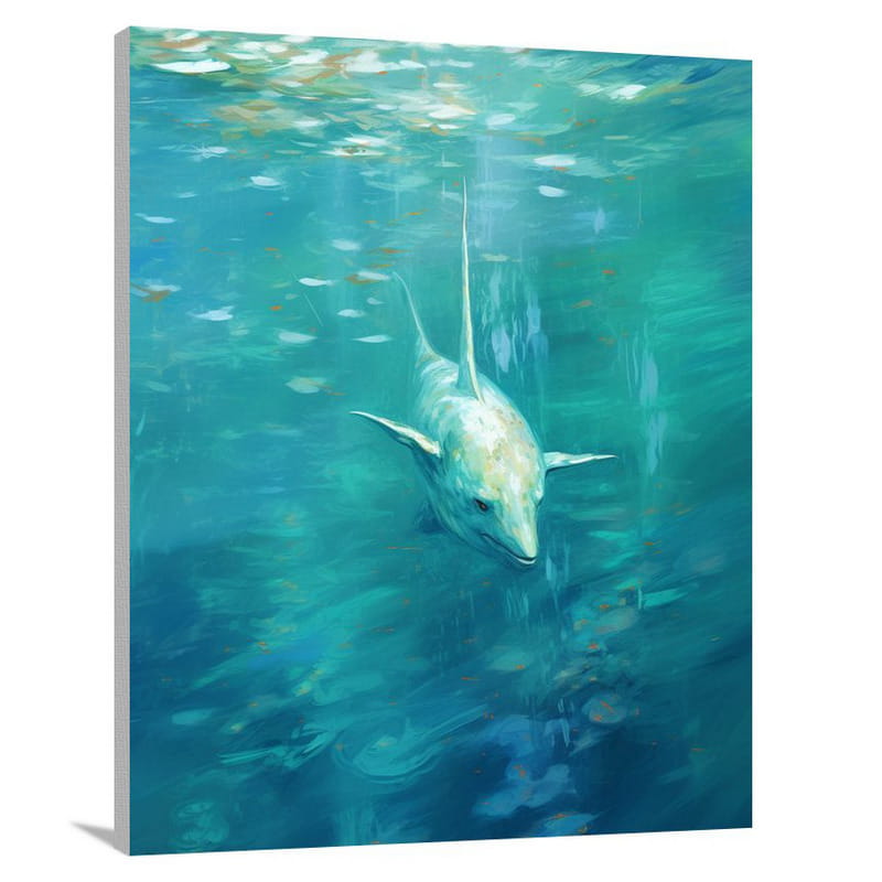 Narwhal's Serenade - Impressionist - Canvas Print