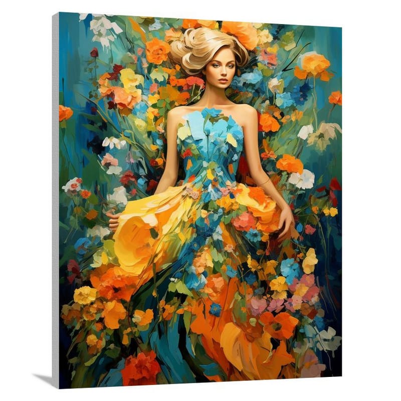 Nature's Couture: Women's Fashion - Pop Art - Canvas Print