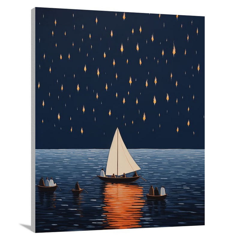 Nautical Gathering - Minimalist - Canvas Print