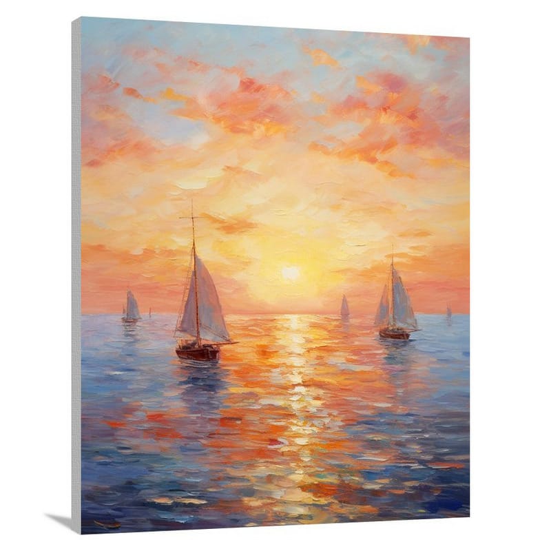 Nautical Serenity - Impressionist - Canvas Print