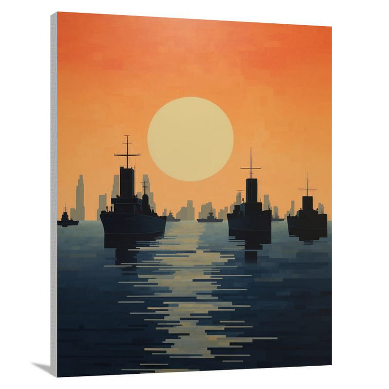 Navy Farewell - Canvas Print