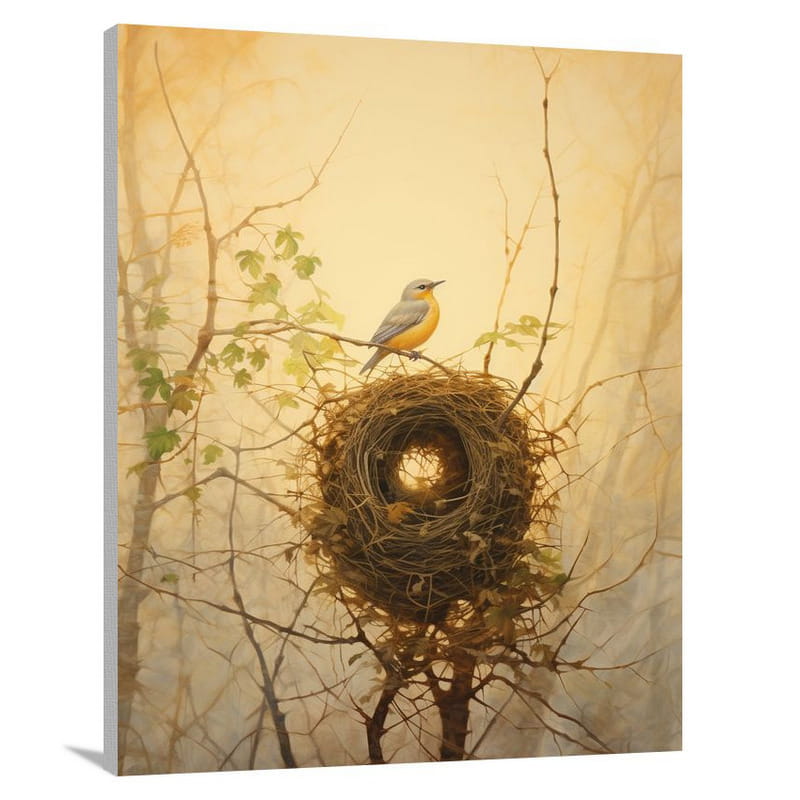 Nest of Serenity - Minimalist - Canvas Print